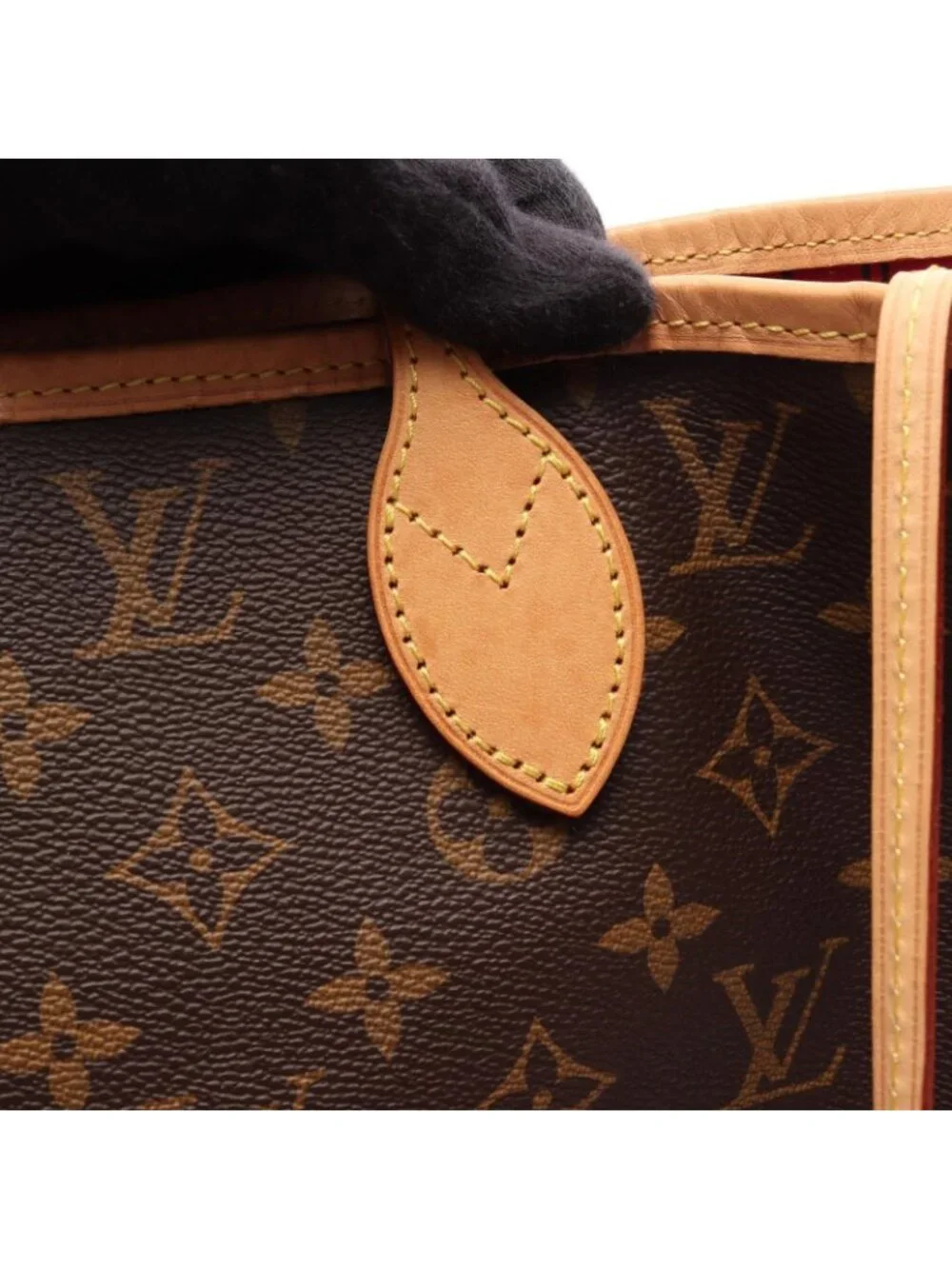 Louis Vuitton Tote Bag Neverfull MM Pivoine Canvas Leather
